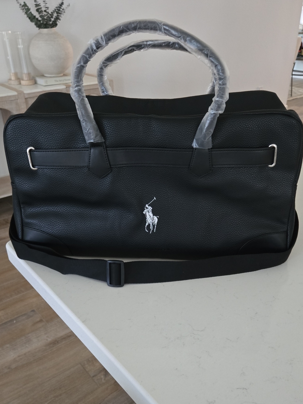 New Never Used Polo Ralph Lauren Duffel Bag Travel Weekender W/ Adjustable Strap